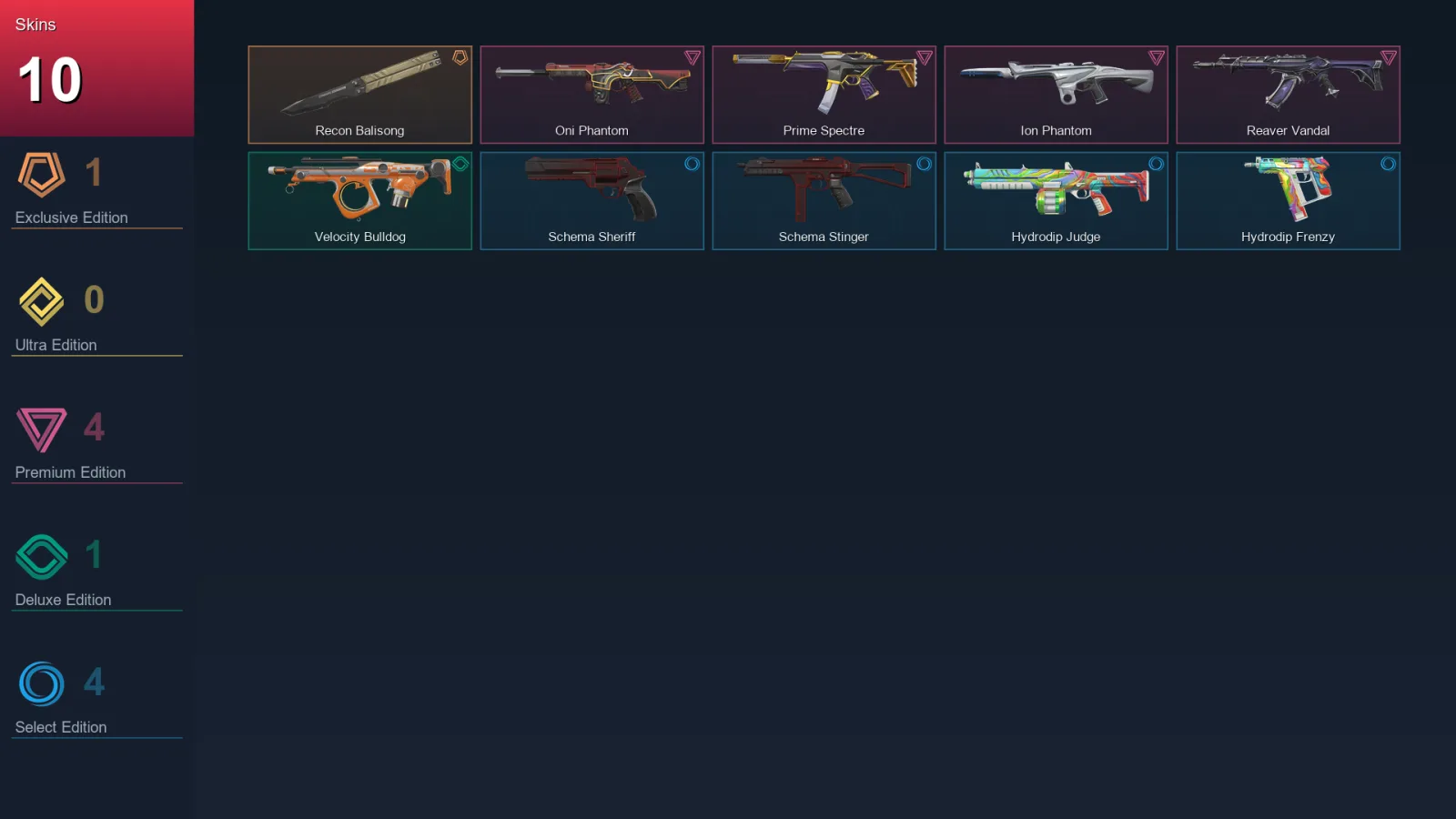 NA | Lv38 | Unranked | 10 Skin | 17 Agent | 21 Buddy