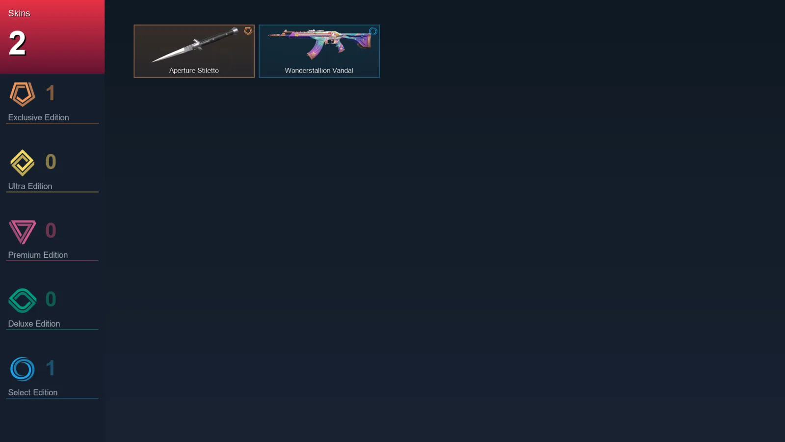 NA | Lv25 | Unranked | 2 Skin | 10 Agent | 8 Buddy