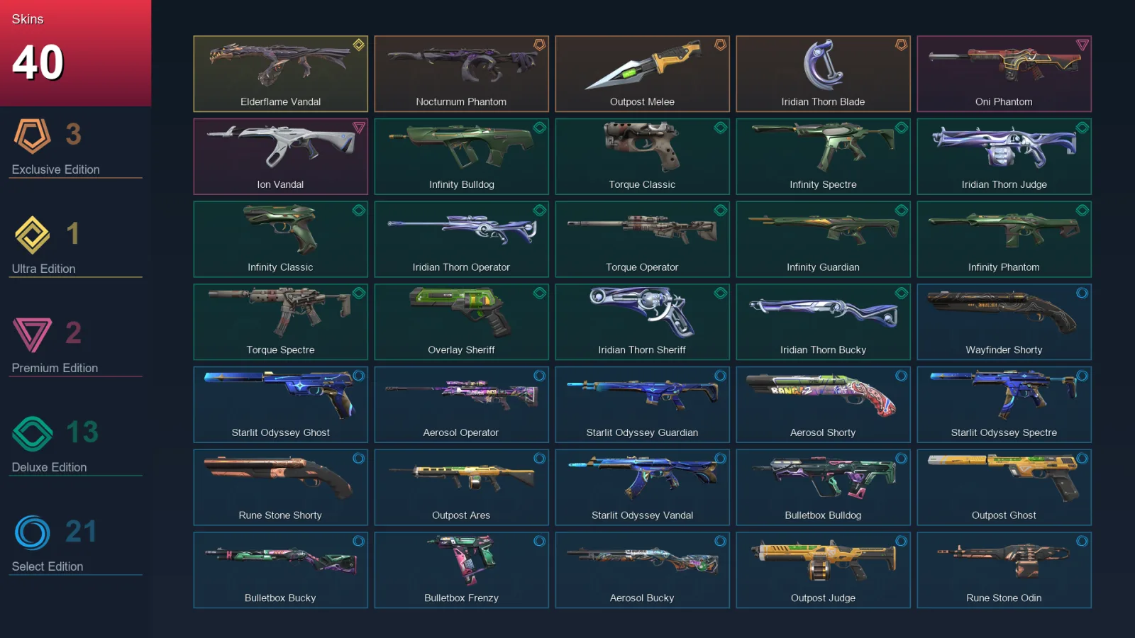 BR | Lv80 | Unranked | 40 Skin | 25 Agent | 50 Buddy
