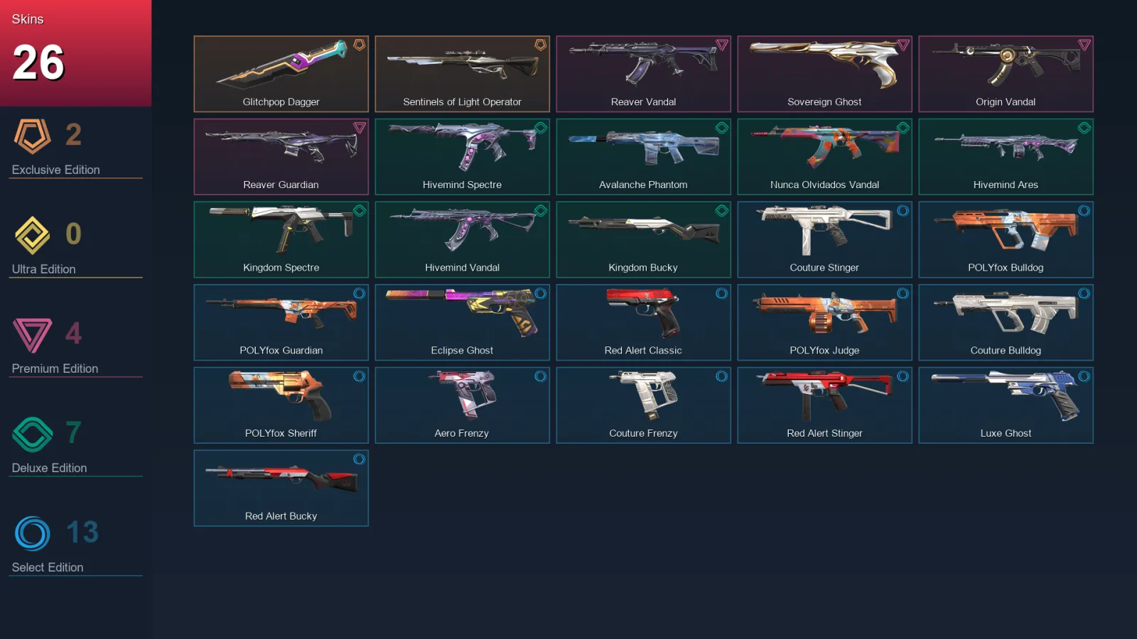 EU | Lv121 | Unranked | 26 Skin | 25 Agent | 60 Buddy — Valorant account