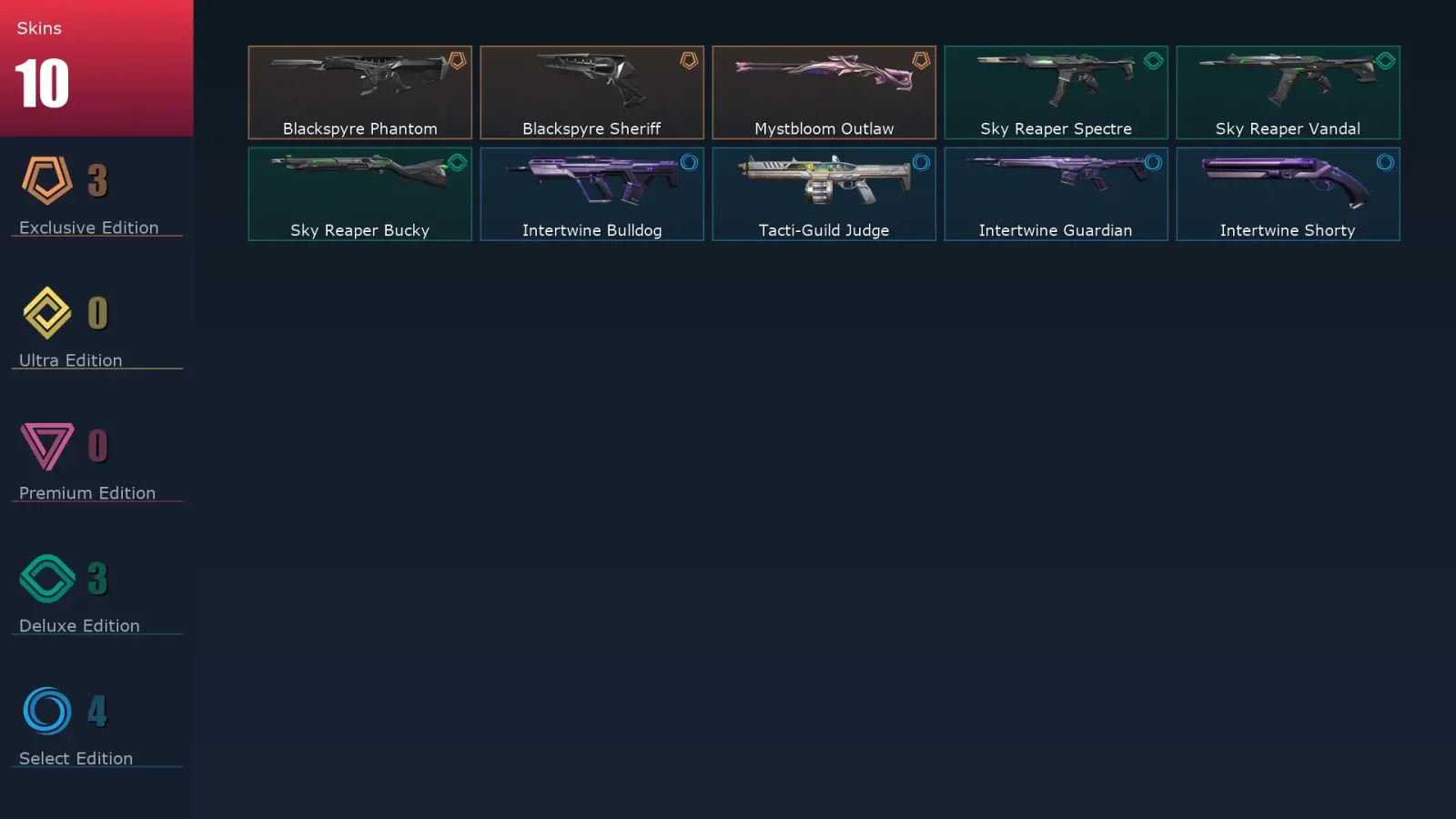 [Valorant] | EU | Level 21 | 8 Agents | 10 Skins