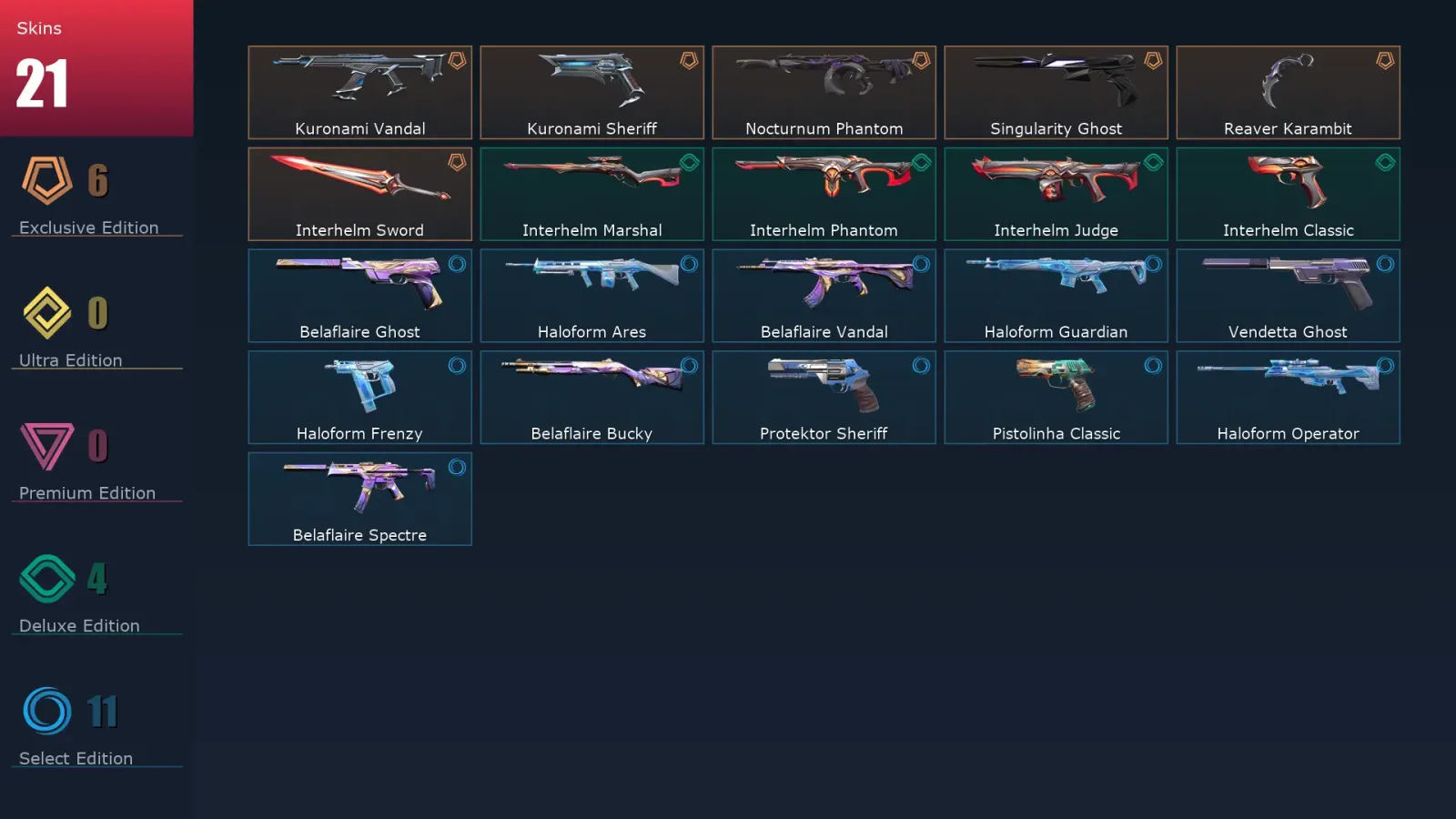 [Valorant] | EU | Level 135 | 29 Agents | 21 Skins — Valorant account