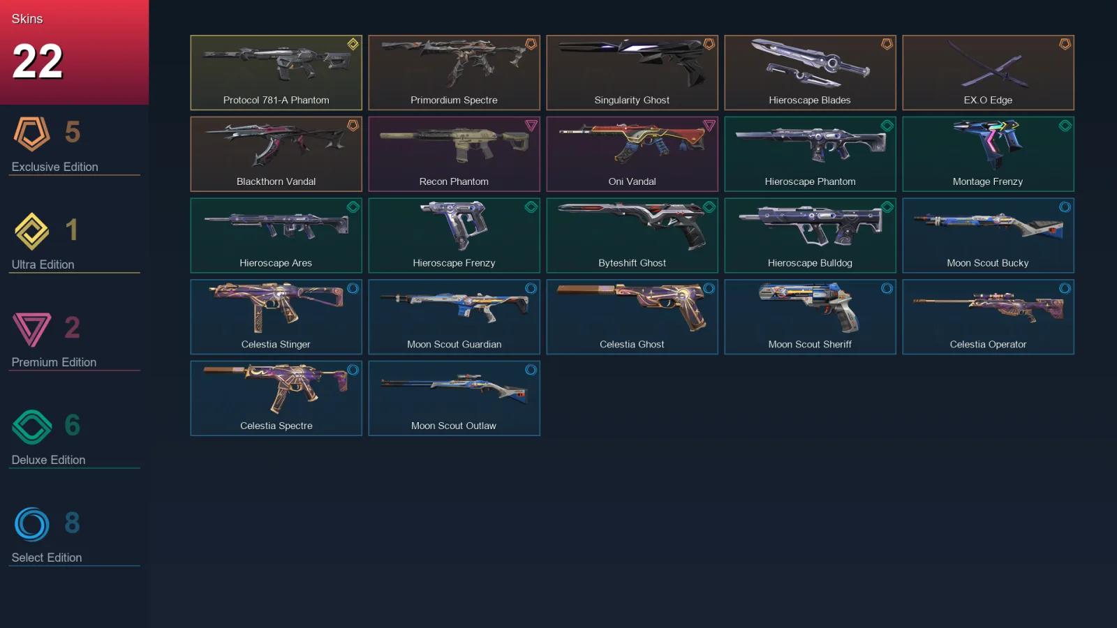 EU | Lv111 | Silver II | 22 Skin | 29 Agent | 41 Buddy
