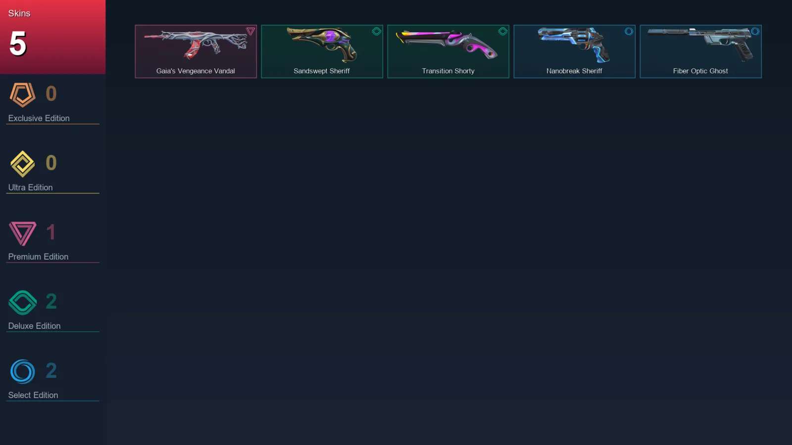 AP | Lv120 | Unranked | 5 Skin | 27 Agent | 40 Buddy