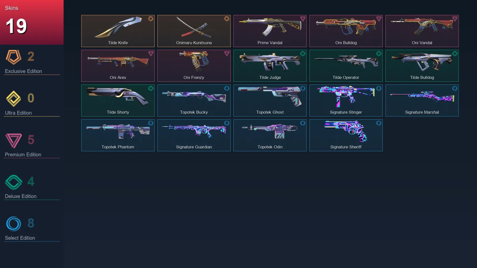 EU | Lv48 | Unranked | 19 Skin | 16 Agent | 20 Buddy — Valorant account