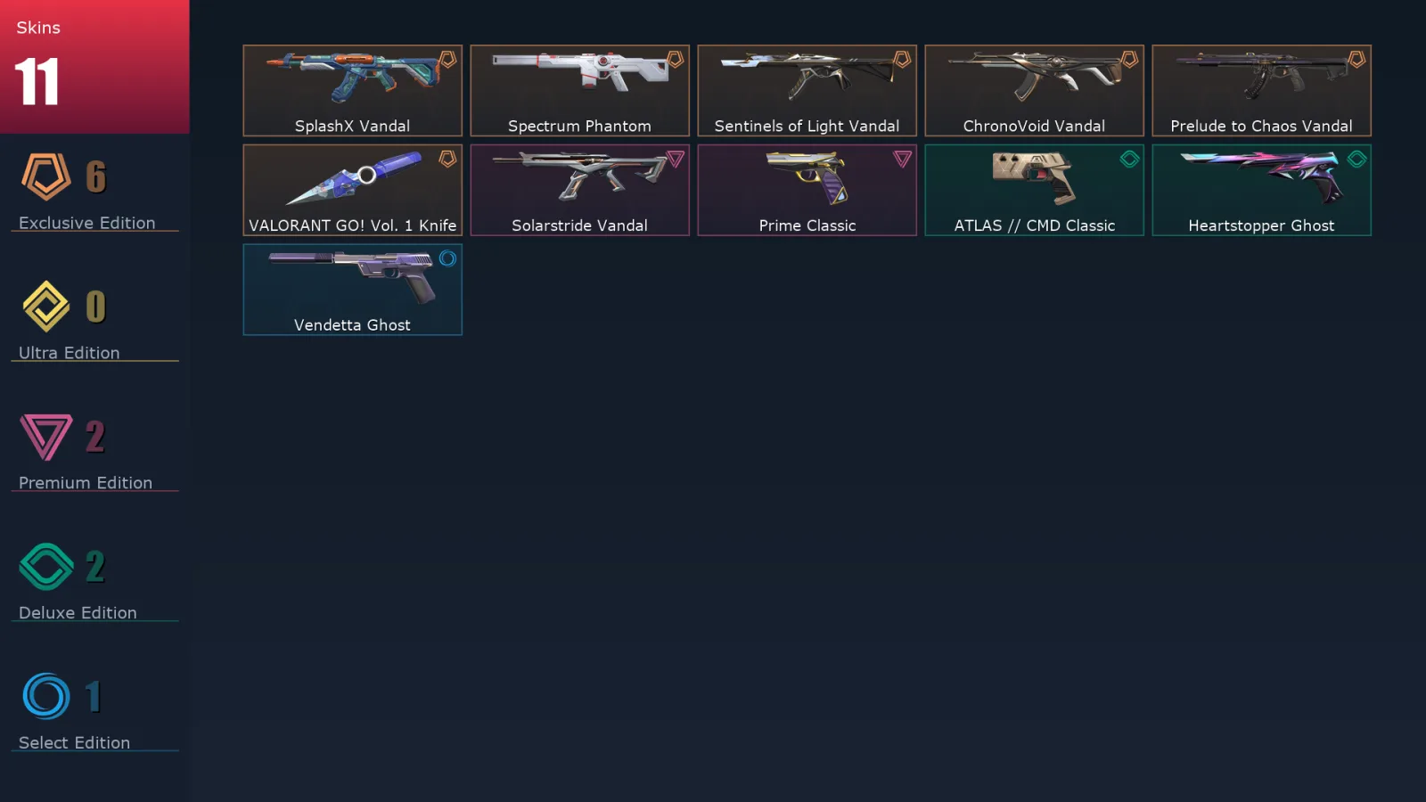 [Valorant] | EU | Level 101 | Silver 1 | 26 Agents | 11 Skins