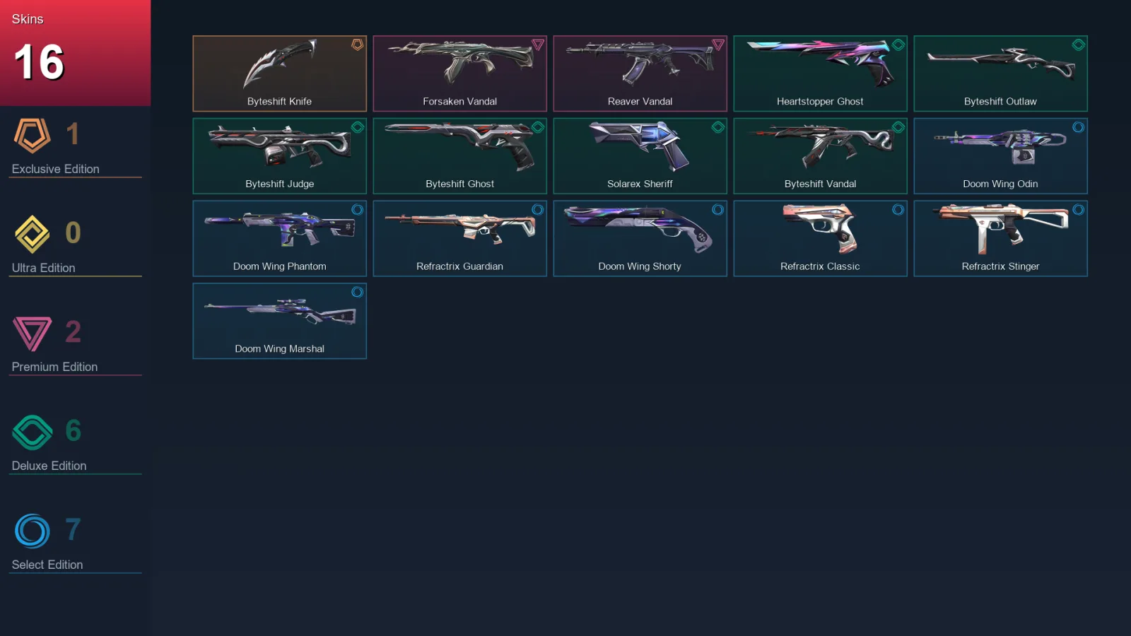 EU | Lv73 | Unranked | 16 Skin | 24 Agent | 34 Buddy — Valorant account
