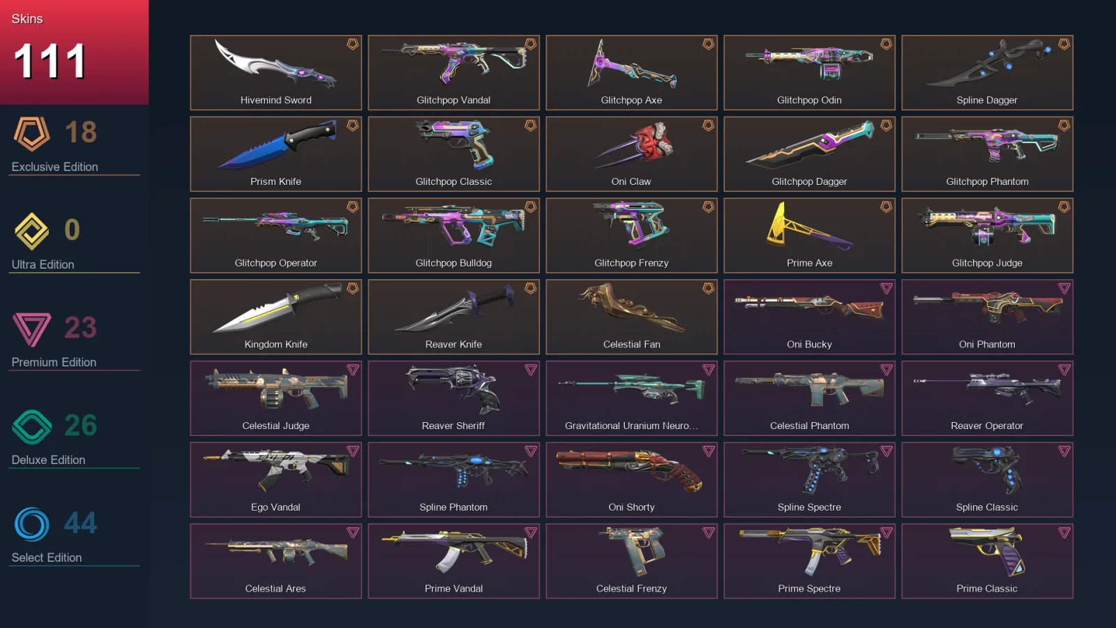 AP | Lv68 | Unranked | 111 Skin | 20 Agent | 79 Buddy — Celestial Phantom
