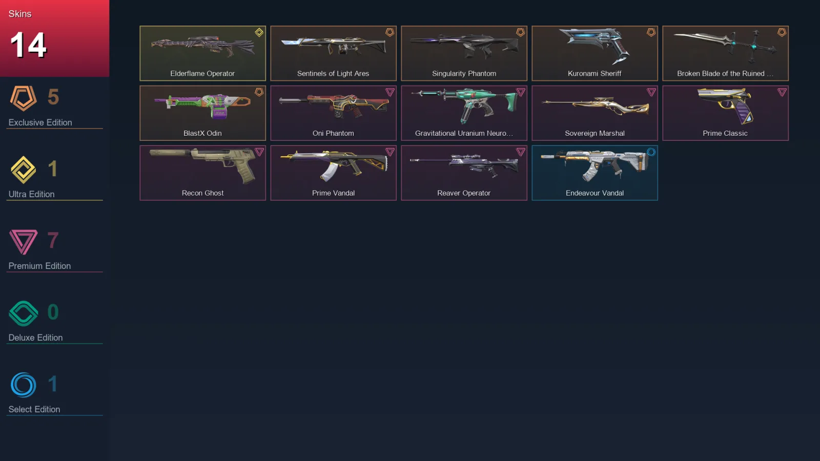NA | Lv33 | Unranked | 14 Skin | 10 Agent | 11 Buddy — Valorant account