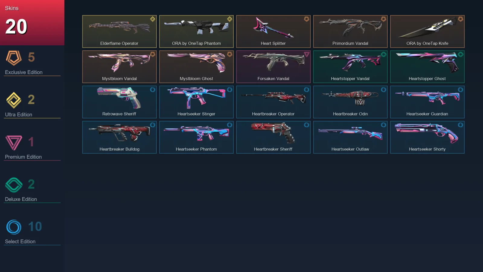 AP | Lv92 | Unranked | 20 Skin | 23 Agent | 24 Buddy — Valorant account