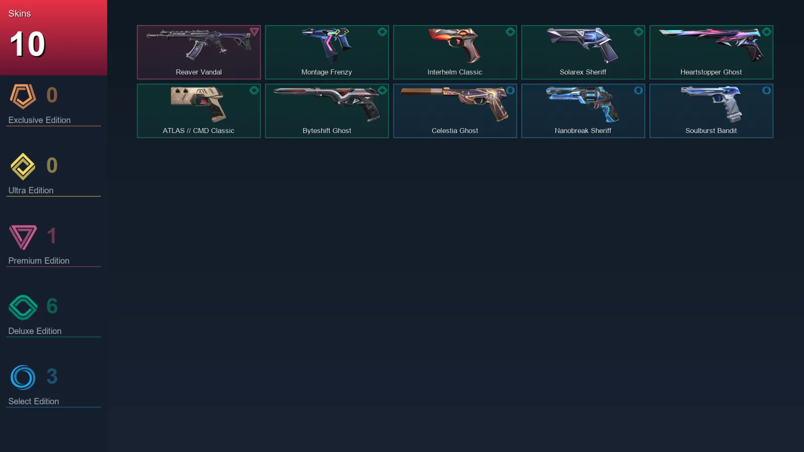 AP | Lv267 | Unranked | 10 Skin | 29 Agent | 55 Buddy