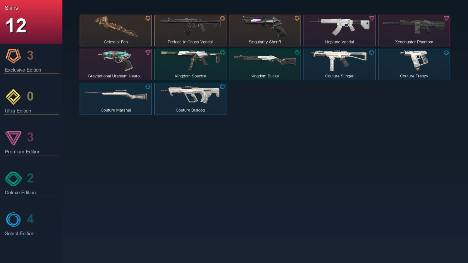 NA | Lv31 | Unranked | 12 Skin | 11 Agent | 24 Buddy