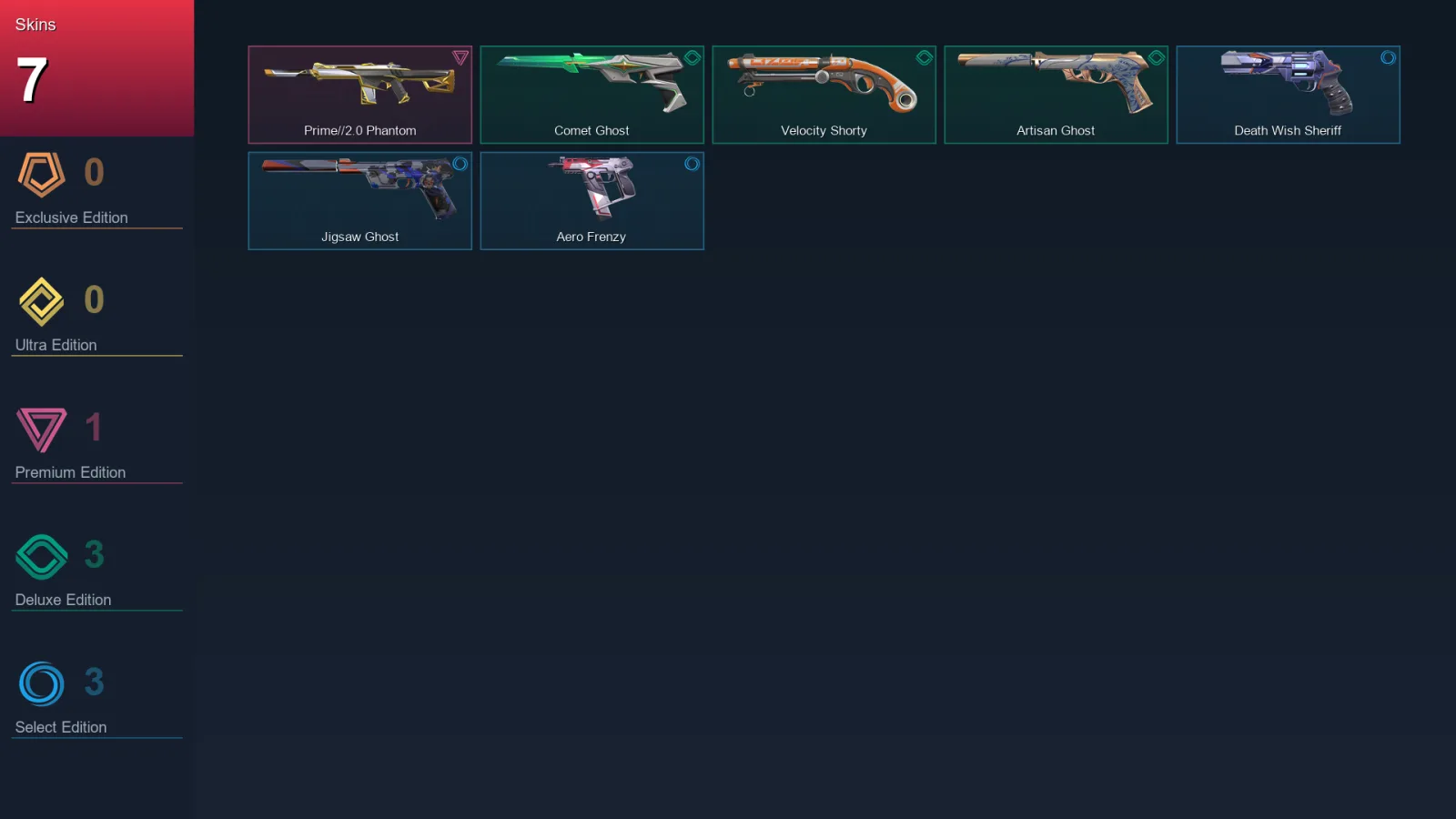EU | Lv211 | Unranked | 7 Skin | 27 Agent | 97 Buddy
