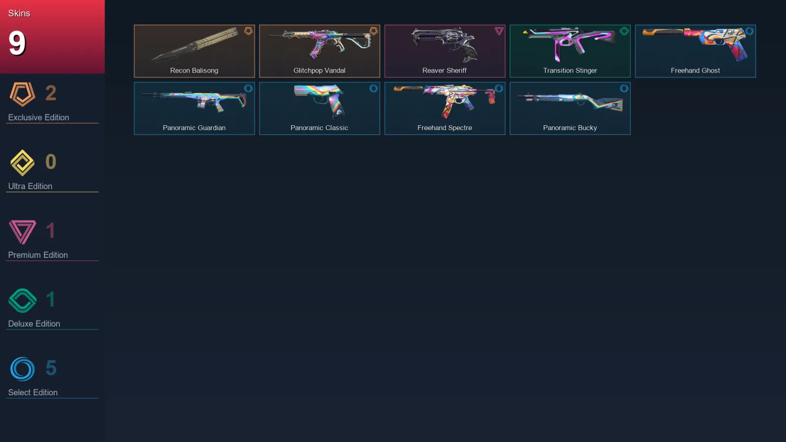 EU | Lv36 | Unranked | 9 Skin | 11 Agent | 21 Buddy
