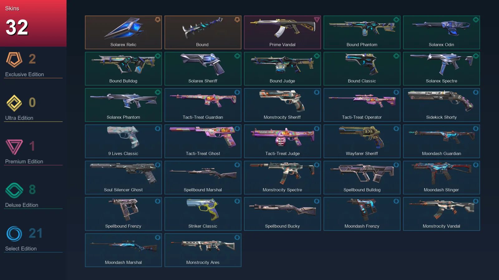 AP | Lv116 | Unranked | 32 Skin | 26 Agent | 54 Buddy