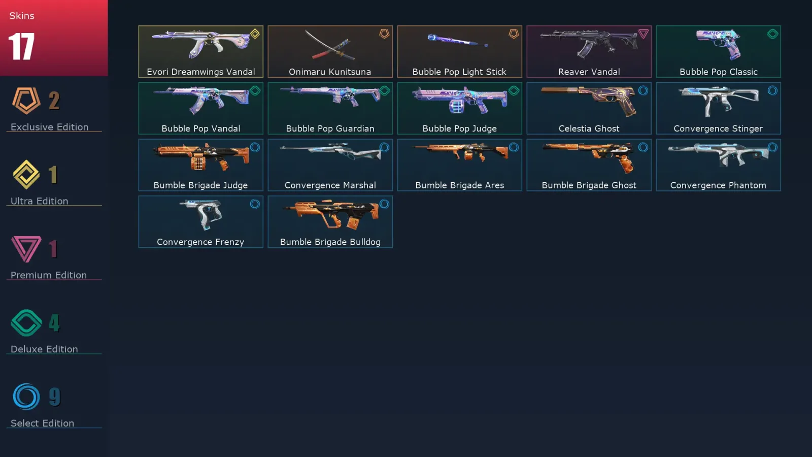 [Valorant] | EU | Level 92 | Gold 1 | 26 Agents | 17 Skins