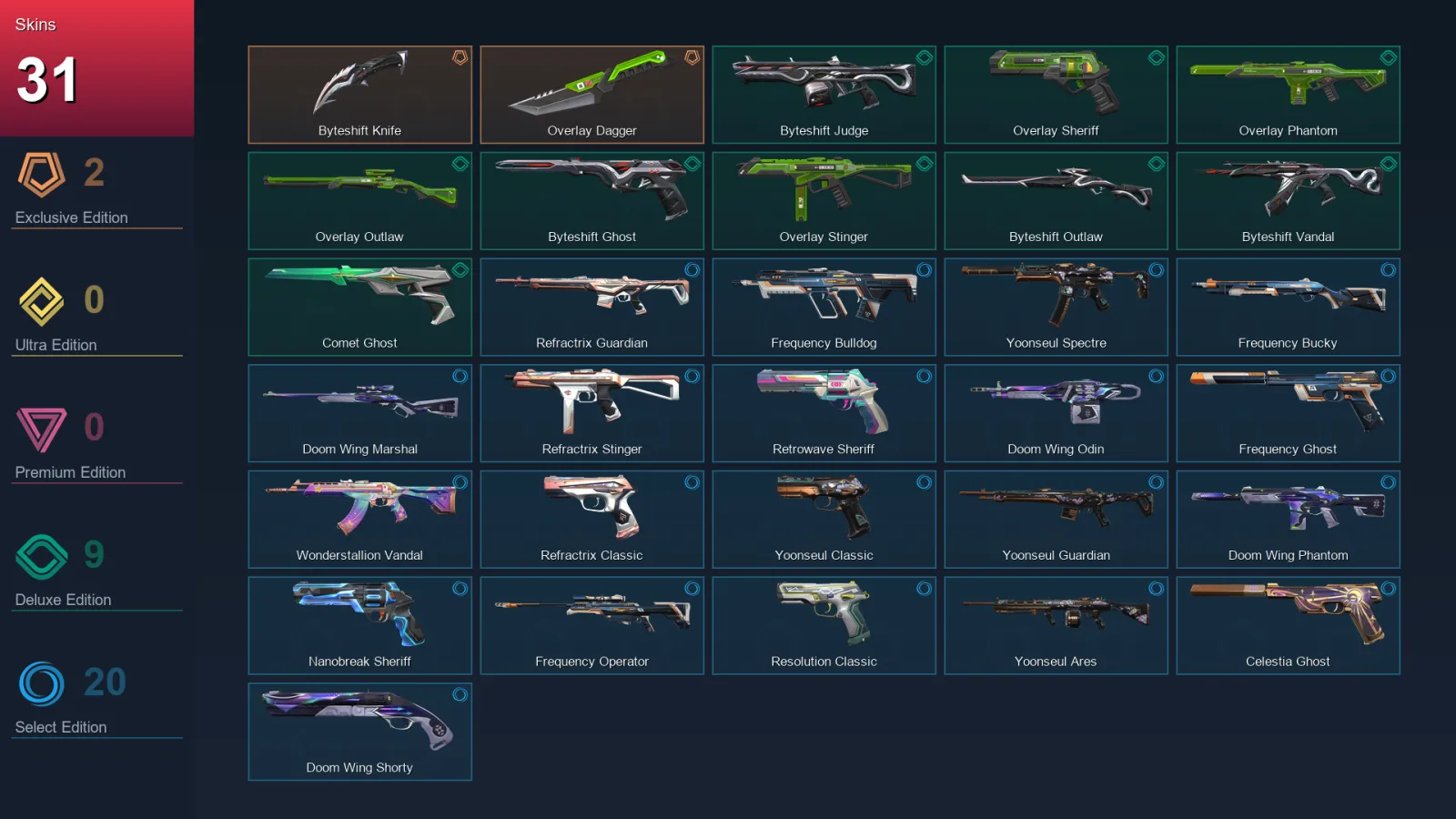 LA | Lv112 | Unranked | 31 Skin | 27 Agent | 55 Buddy — Valorant account