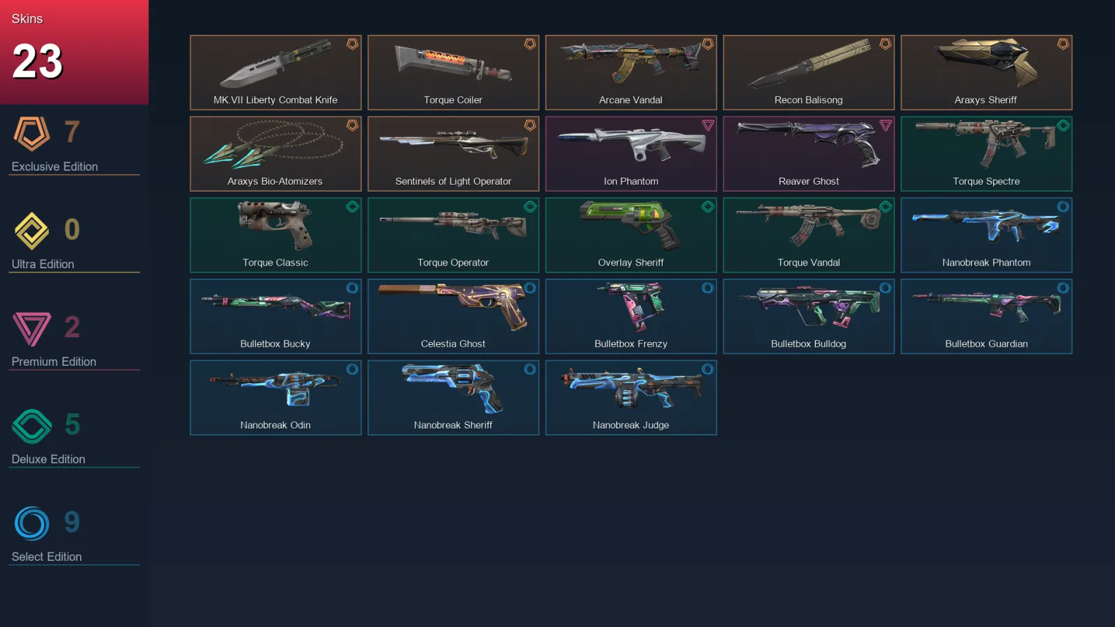 BR | Lv99 | Unranked | 23 Skin | 28 Agent | 34 Buddy