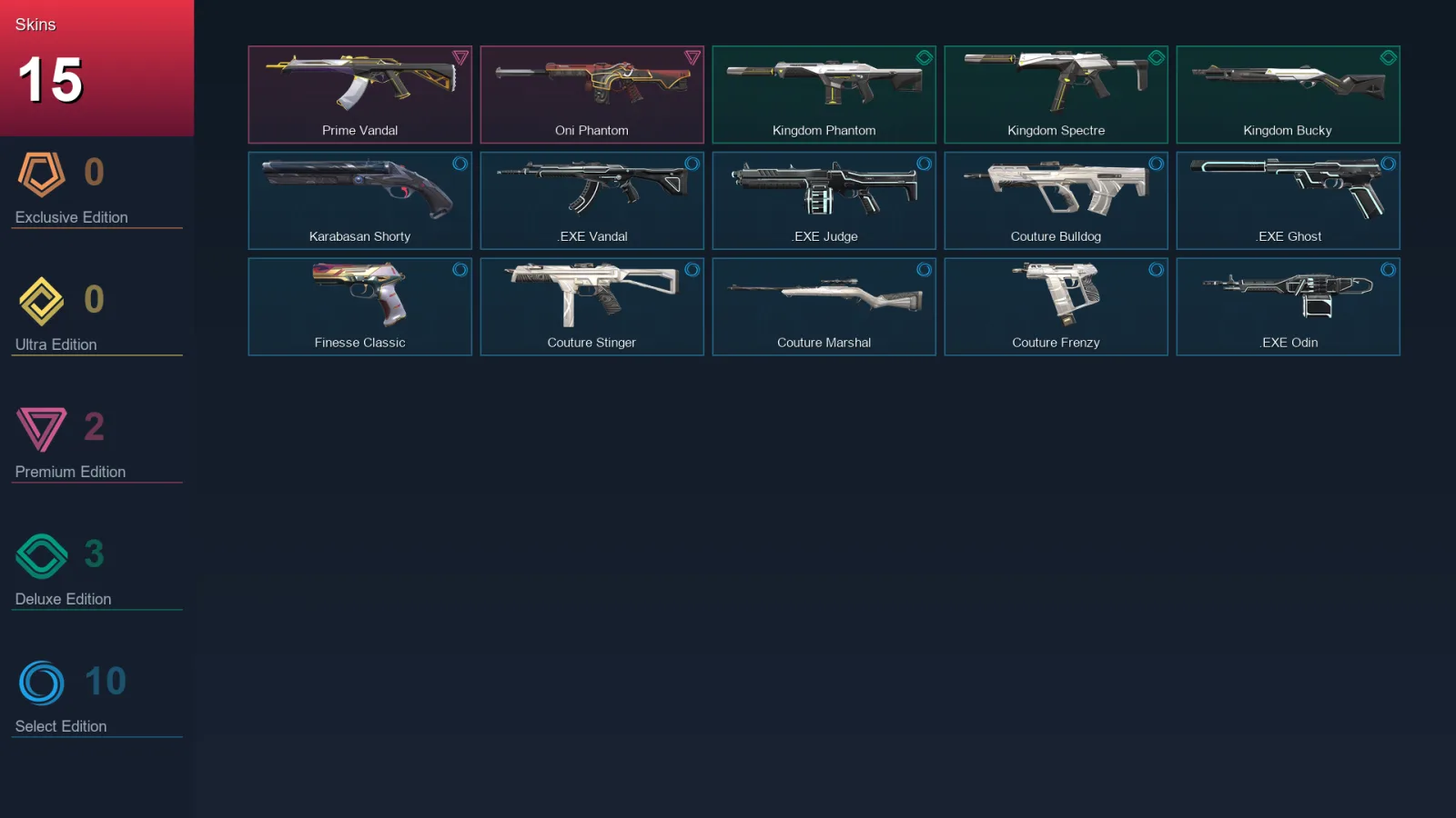 AP | Lv77 | Unranked | 15 Skin | 26 Agent | 47 Buddy