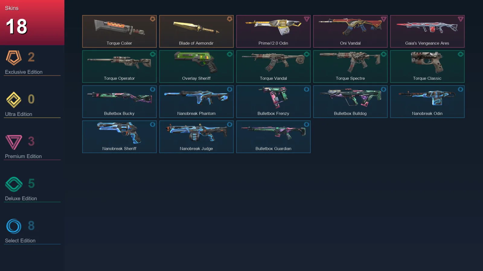 AP | Lv50 | Unranked | 18 Skin | 15 Agent | 20 Buddy — Valorant account