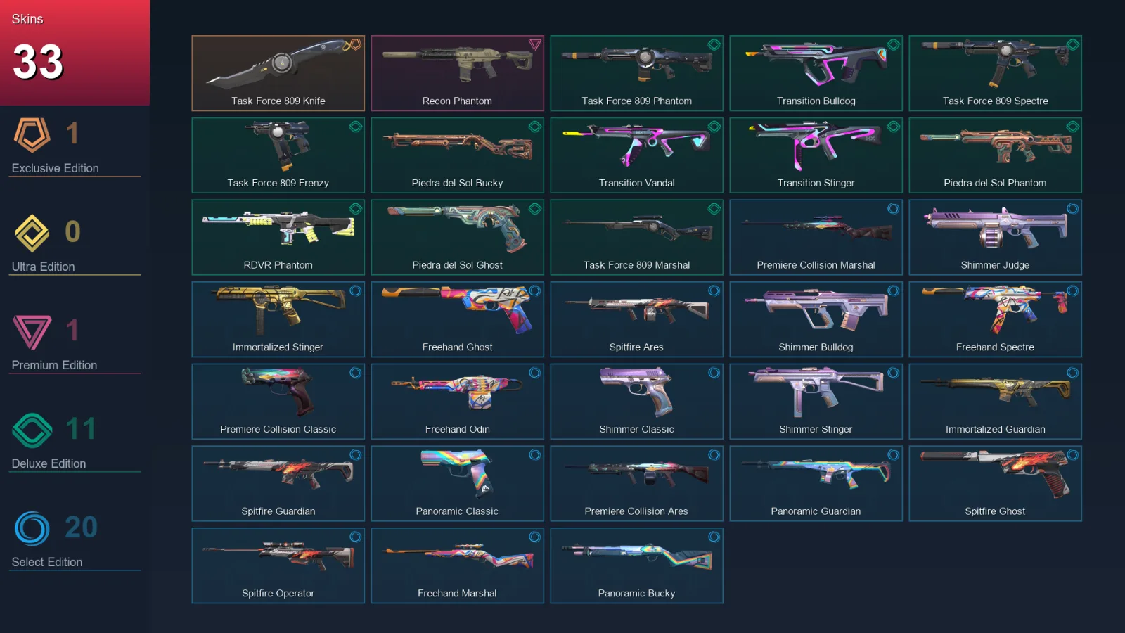 AP | Lv71 | Unranked | 33 Skin | 24 Agent | 40 Buddy — Valorant account