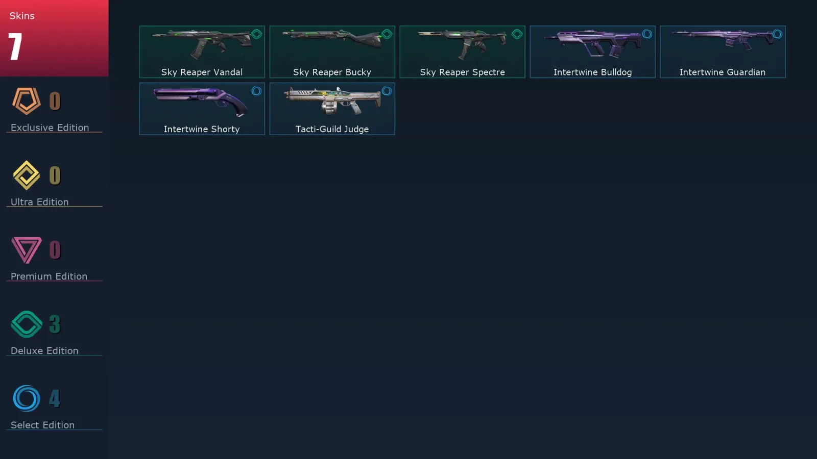 [Valorant] | EU | Level 25 | Diamond 2 | 8 Agents | 7 Skins