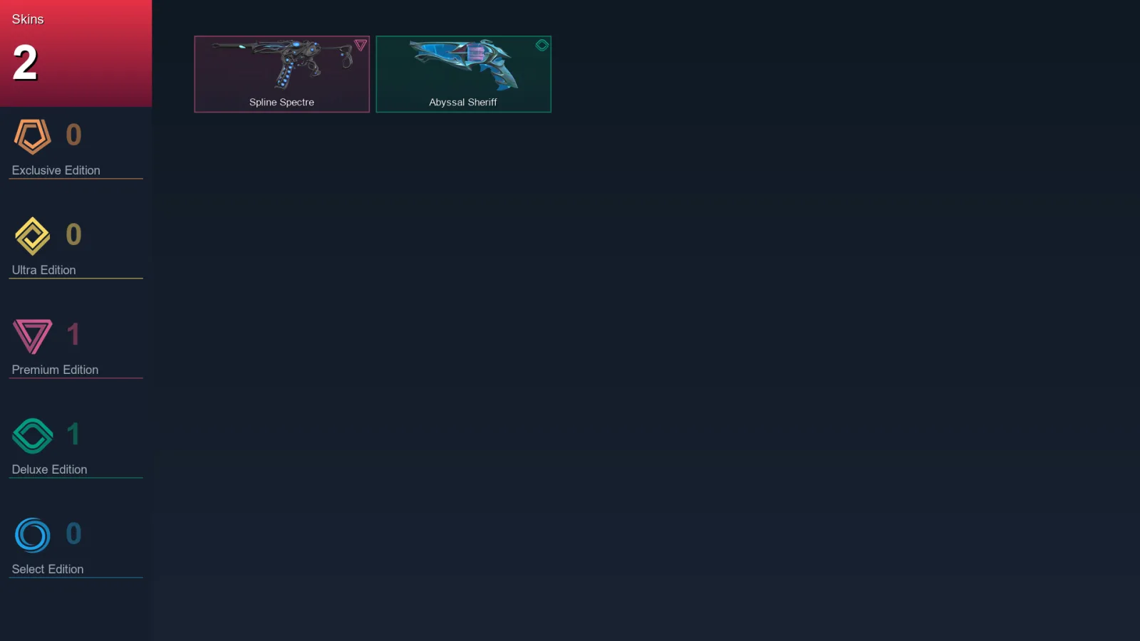 NA | Lv22 | Unranked | 2 Skin | 29 Agent | 4 Buddy