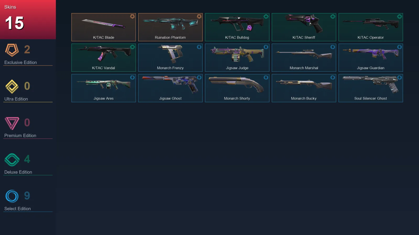 EU | Lv36 | Unranked | 15 Skin | 12 Agent | 19 Buddy — Valorant account