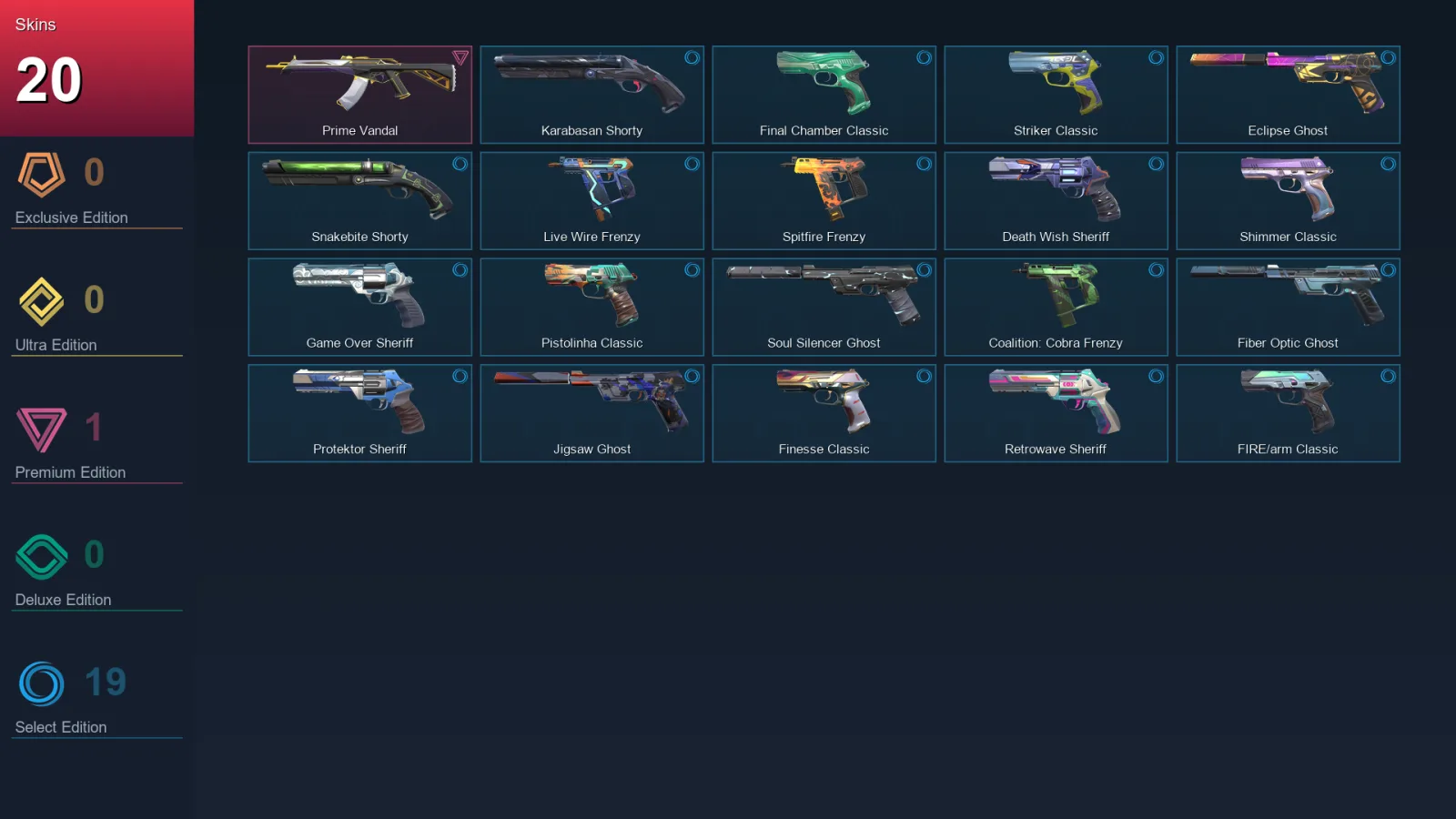 NA | Lv306 | Unranked | 20 Skin | 25 Agent | 108 Buddy