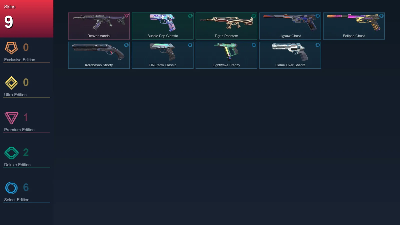 BR | Reaver Vandal | Bubble Pop Classic | Tigris Phantom | Jigsaw Ghost | 9 Skin | 27 Agent | 66 Buddy | Lv155