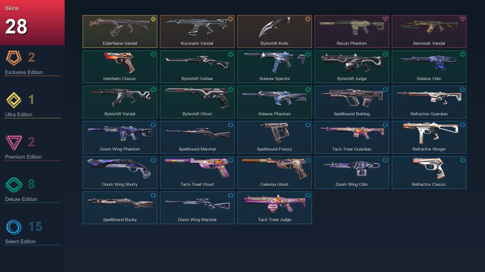 EU | Lv94 | Unranked | 28 Skin | 15 Agent | 50 Buddy
