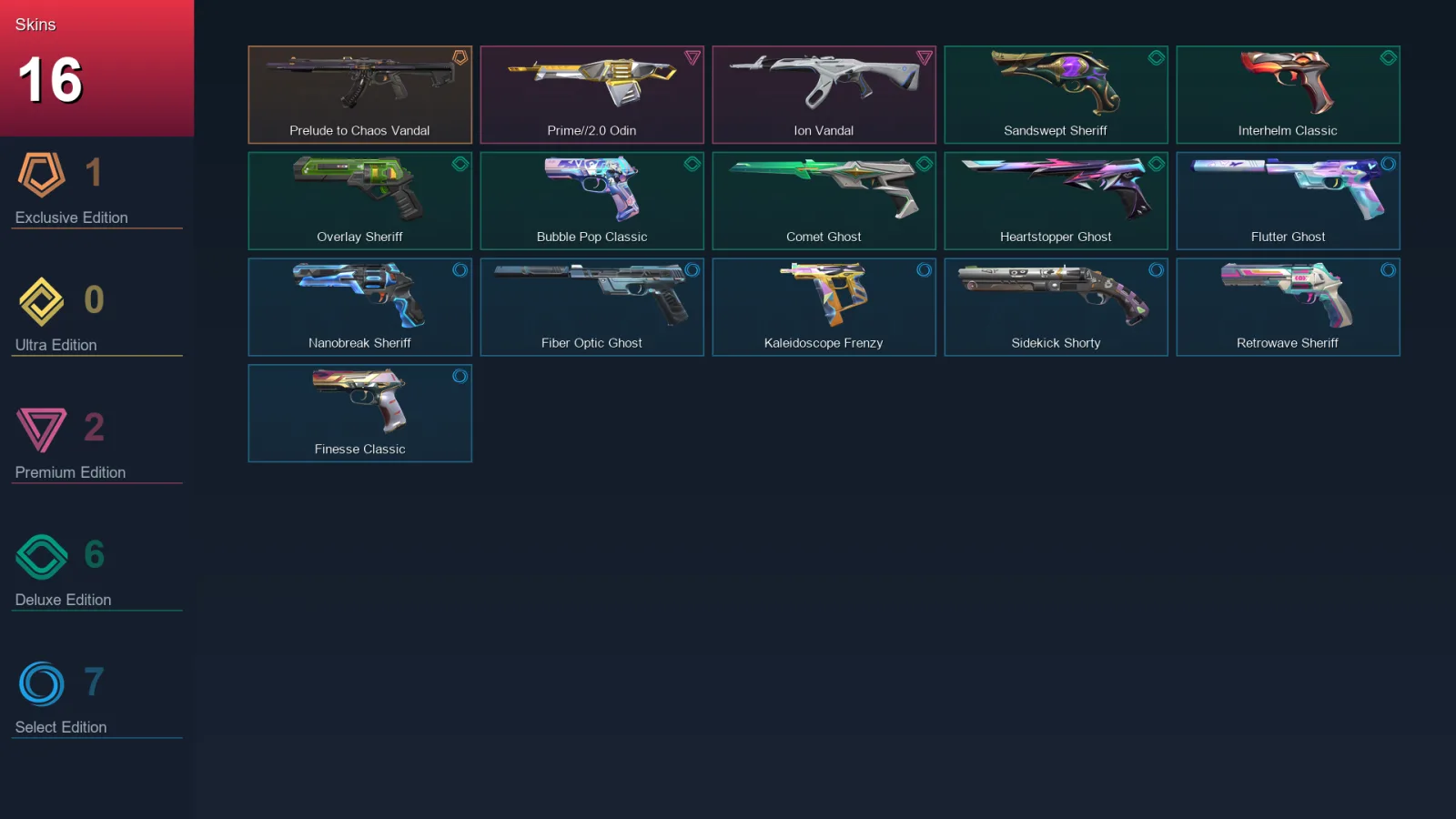 AP | Lv241 | Unranked | 16 Skin | 29 Agent | 63 Buddy