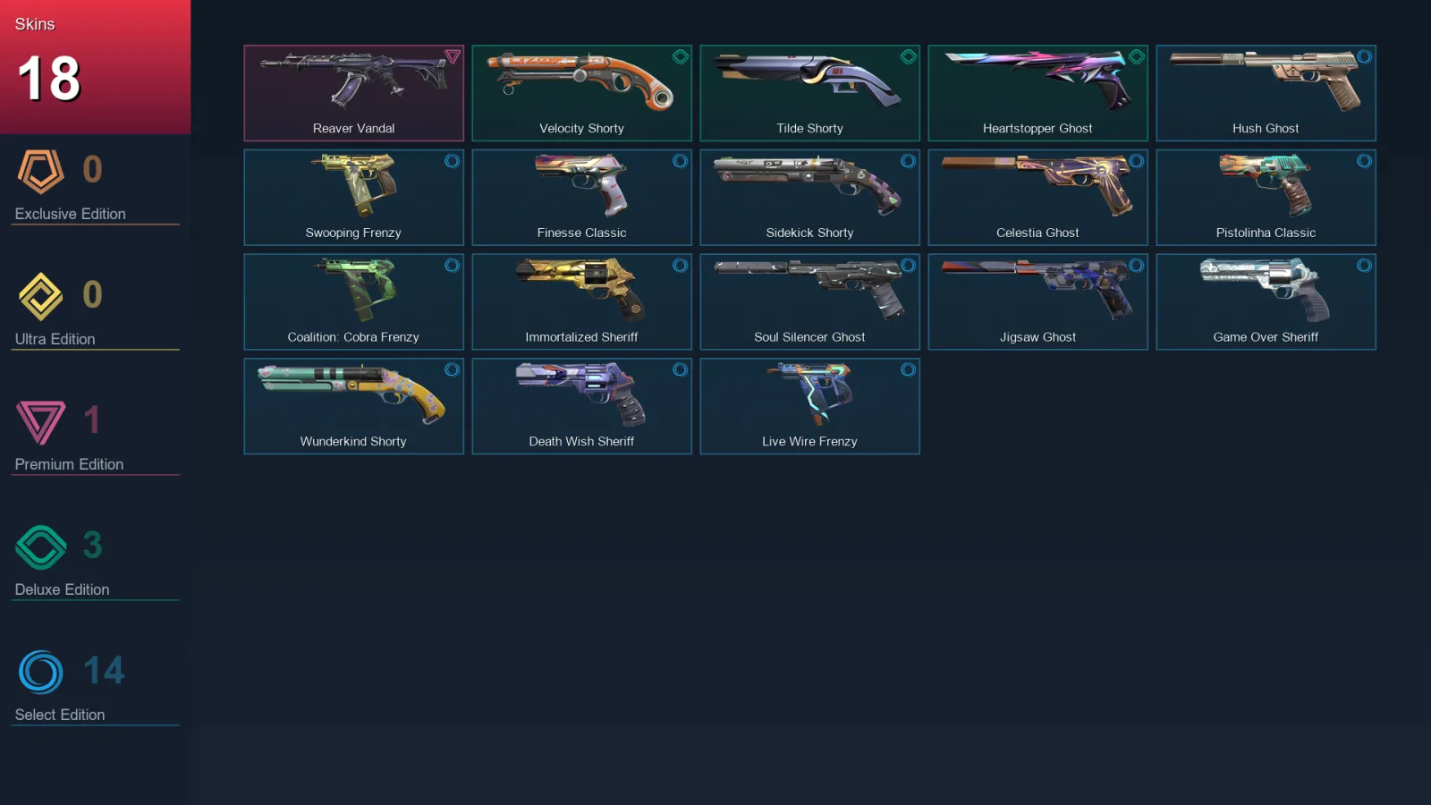 AP | Lv228 | Unranked | 18 Skin | 28 Agent | 89 Buddy