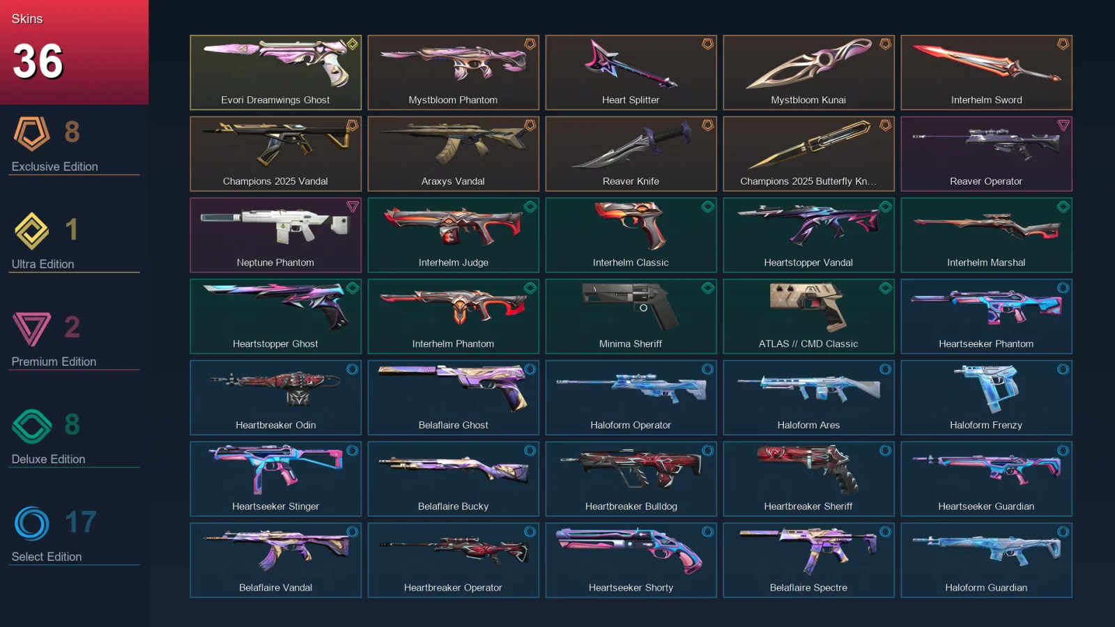 AP | Lv72 | Unranked | 36 Skin | 22 Agent | 36 Buddy — Unranked / Smurf Valorant