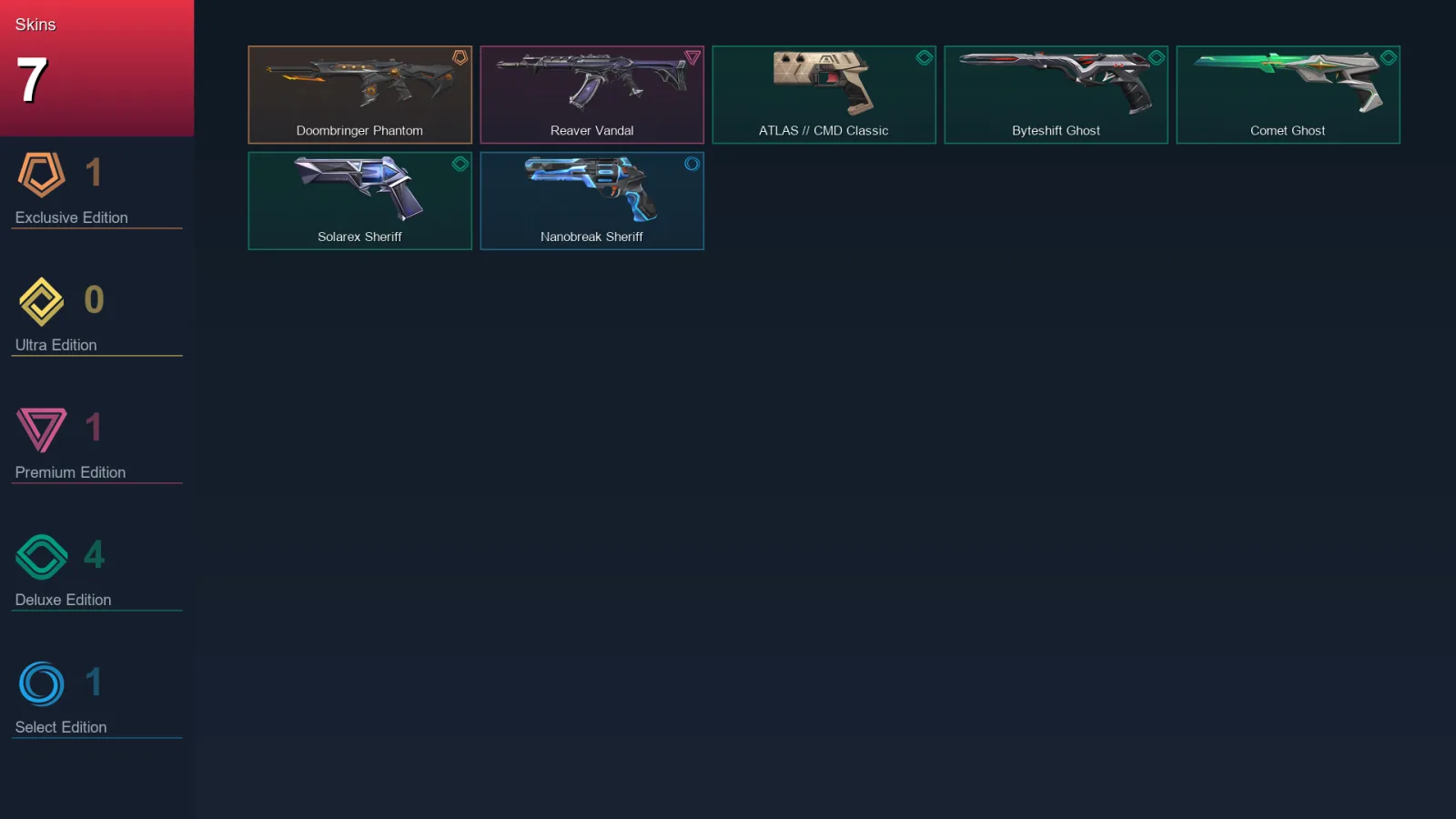 AP | Lv86 | Unranked | 7 Skin | 22 Agent | 33 Buddy