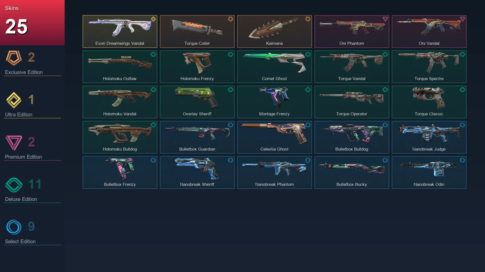 BR | Lv117 | Unranked | 25 Skin | 29 Agent | 56 Buddy