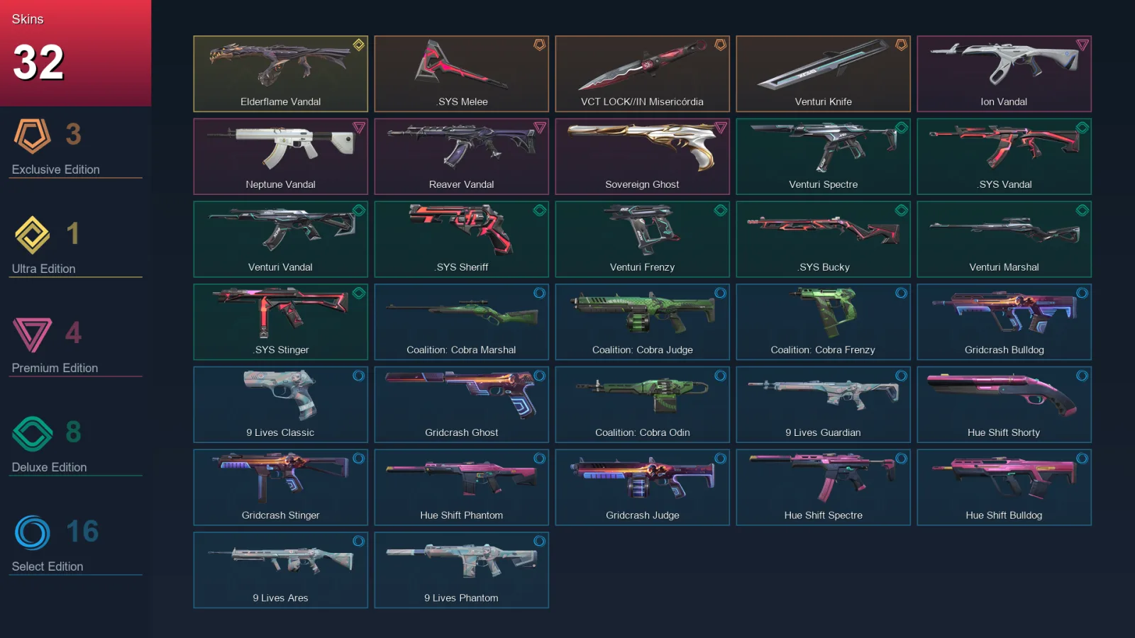 NA | Lv48 | Unranked | 32 Skin | 29 Agent | 35 Buddy — Valorant account