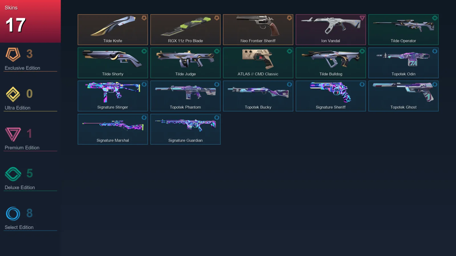 LA | Lv85 | Unranked | 17 Skin | 24 Agent | 42 Buddy