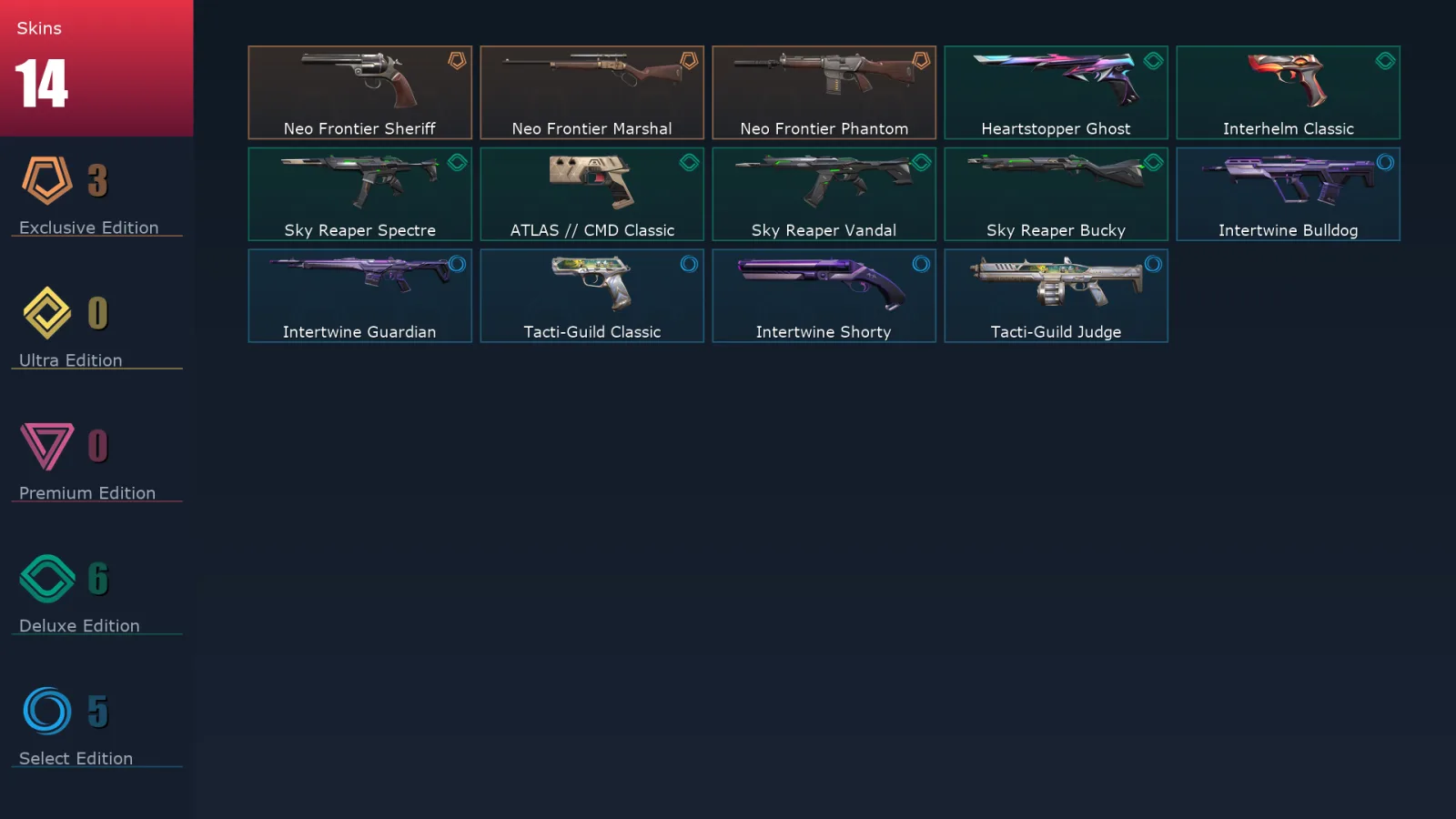 [Valorant] | EU | Level 91 | Gold 1 | 24 Agents | 17 Skins