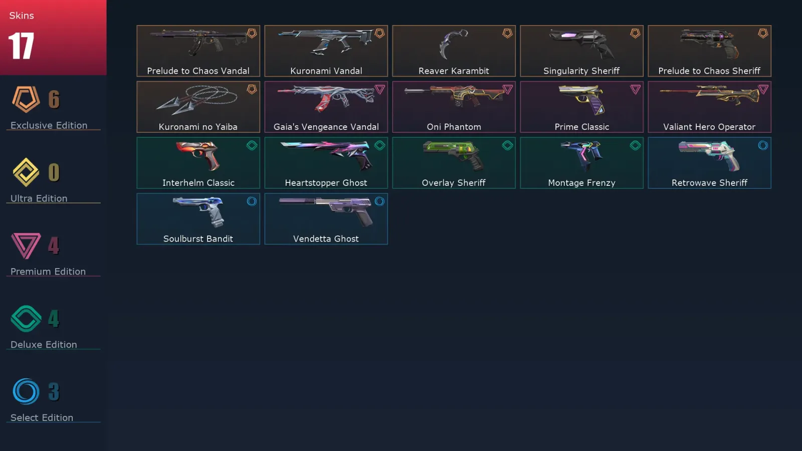 [Valorant] | EU | Level 239 | 29 Agents | 17 Skins — Valorant account