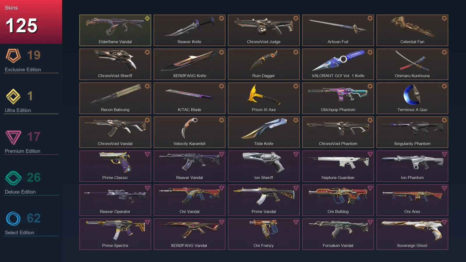 AP | Lv312 | Unranked | 125 Skin | 28 Agent | 150 Buddy — Valorant account