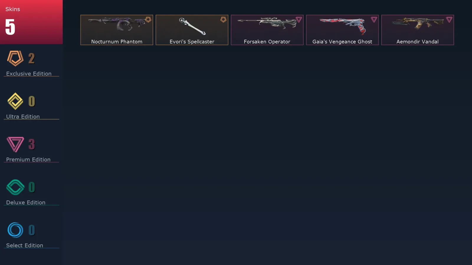 [Valorant] | EU | Level 48 | Diamond 1 | 15 Agents | 5 Skins