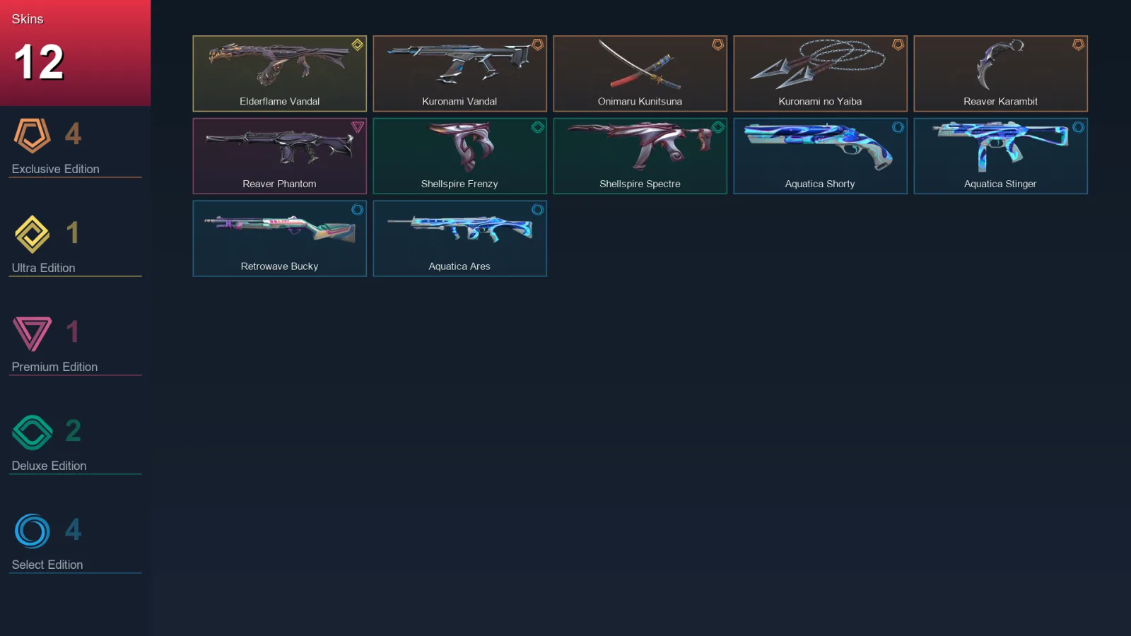 NA | Lv18 | Unranked | 12 Skin | 29 Agent | 7 Buddy