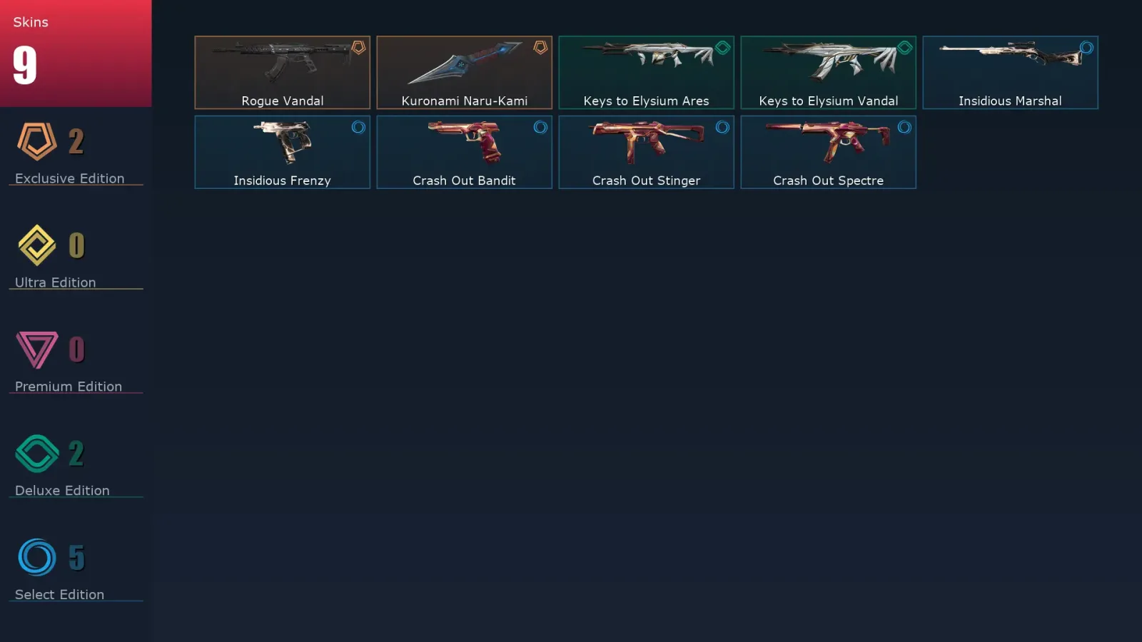 [Valorant] | EU | Level 24 | 9 Agents | 9 Skins — Valorant account