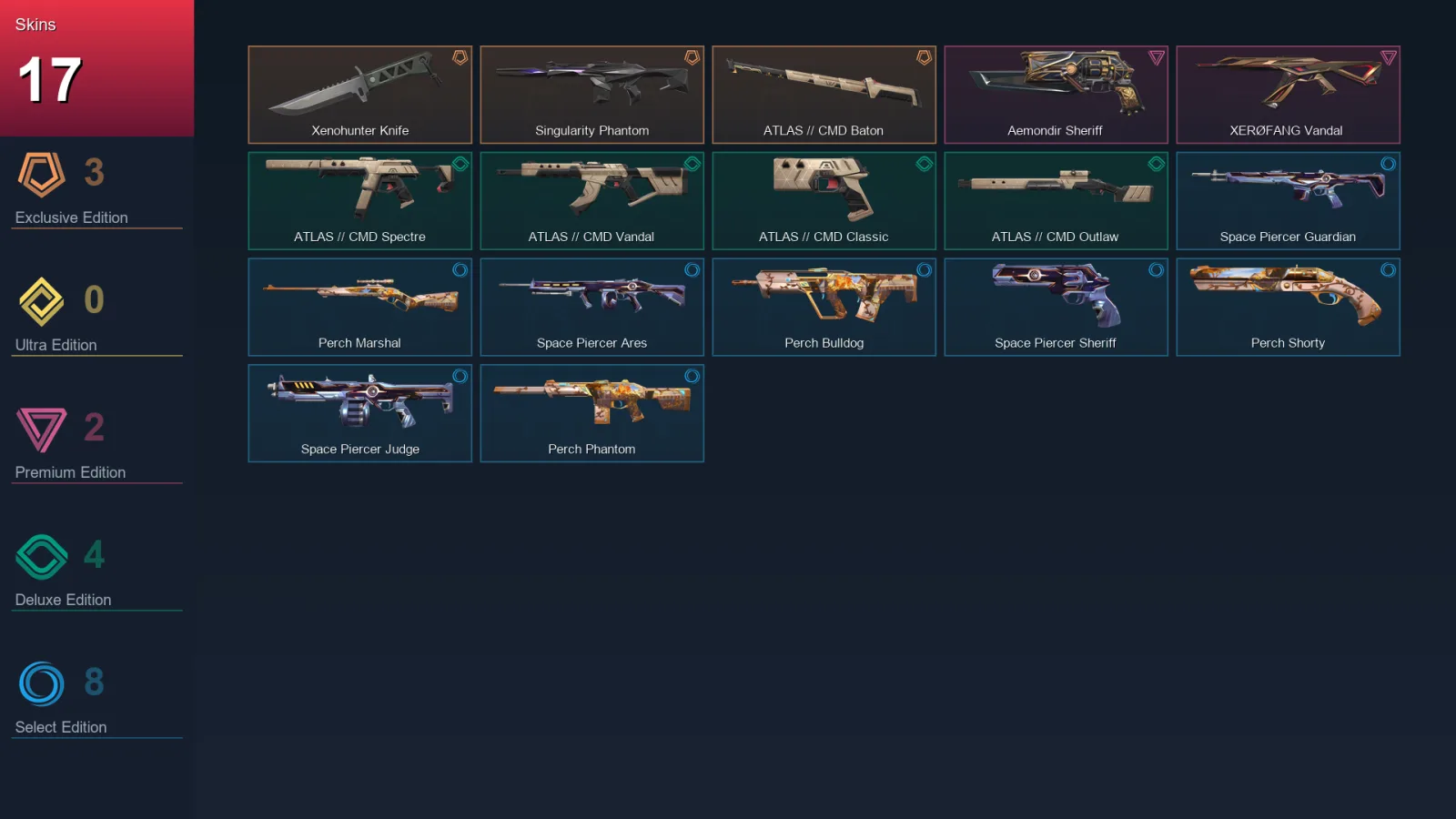EU | Lv63 | Unranked | 17 Skin | 20 Agent | 22 Buddy