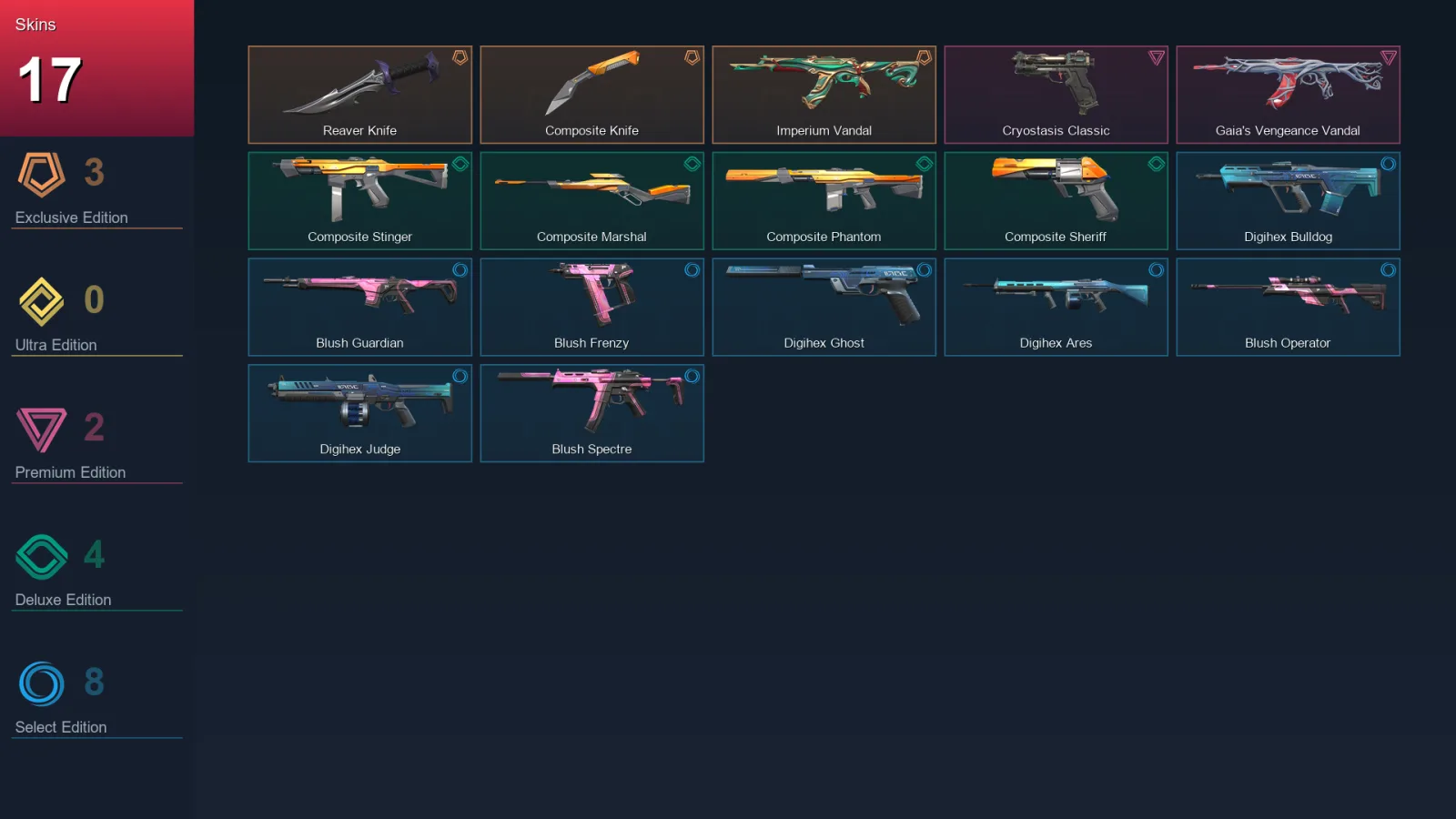 EU | Lv32 | Unranked | 17 Skin | 11 Agent | 12 Buddy — Valorant account