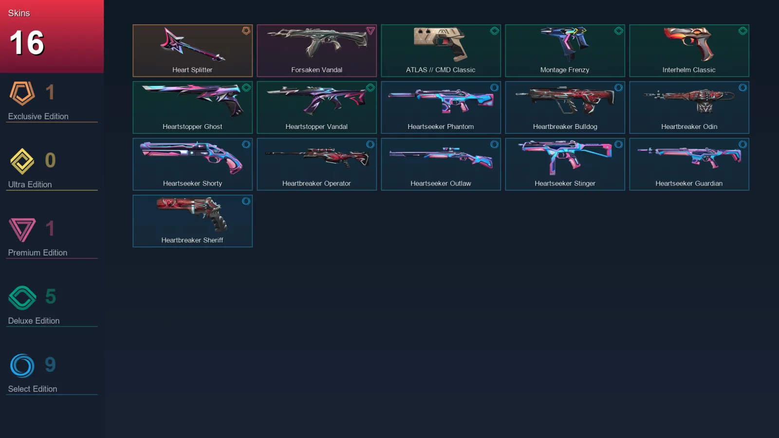 AP | Lv105 | Unranked | 16 Skin | 29 Agent | 44 Buddy