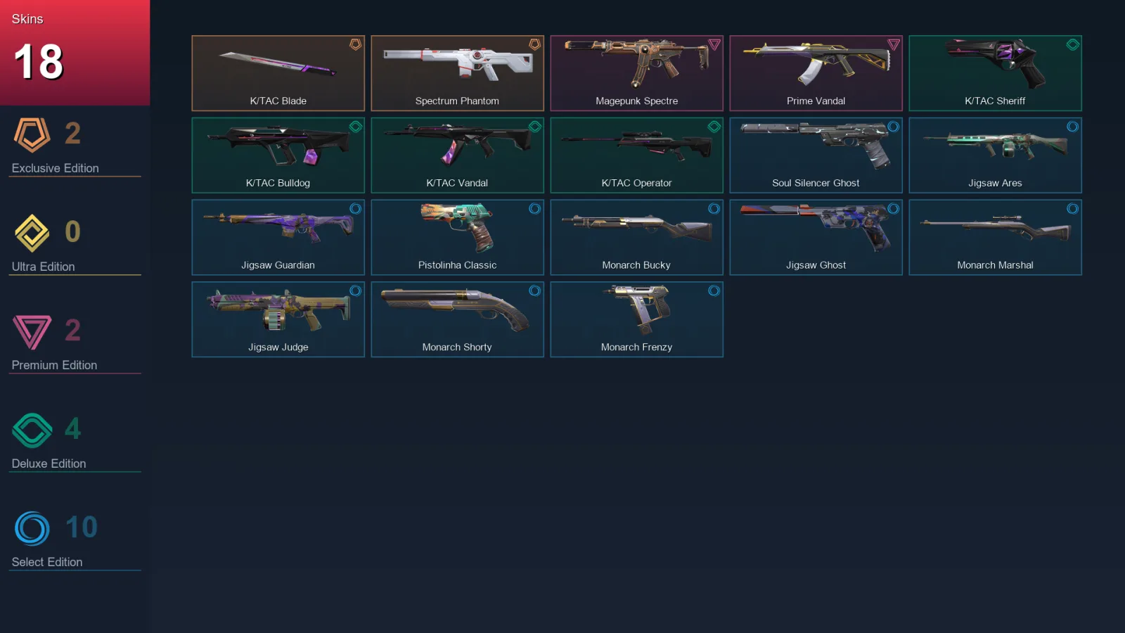 EU | Lv92 | Unranked | 18 Skin | 19 Agent | 41 Buddy — Valorant account