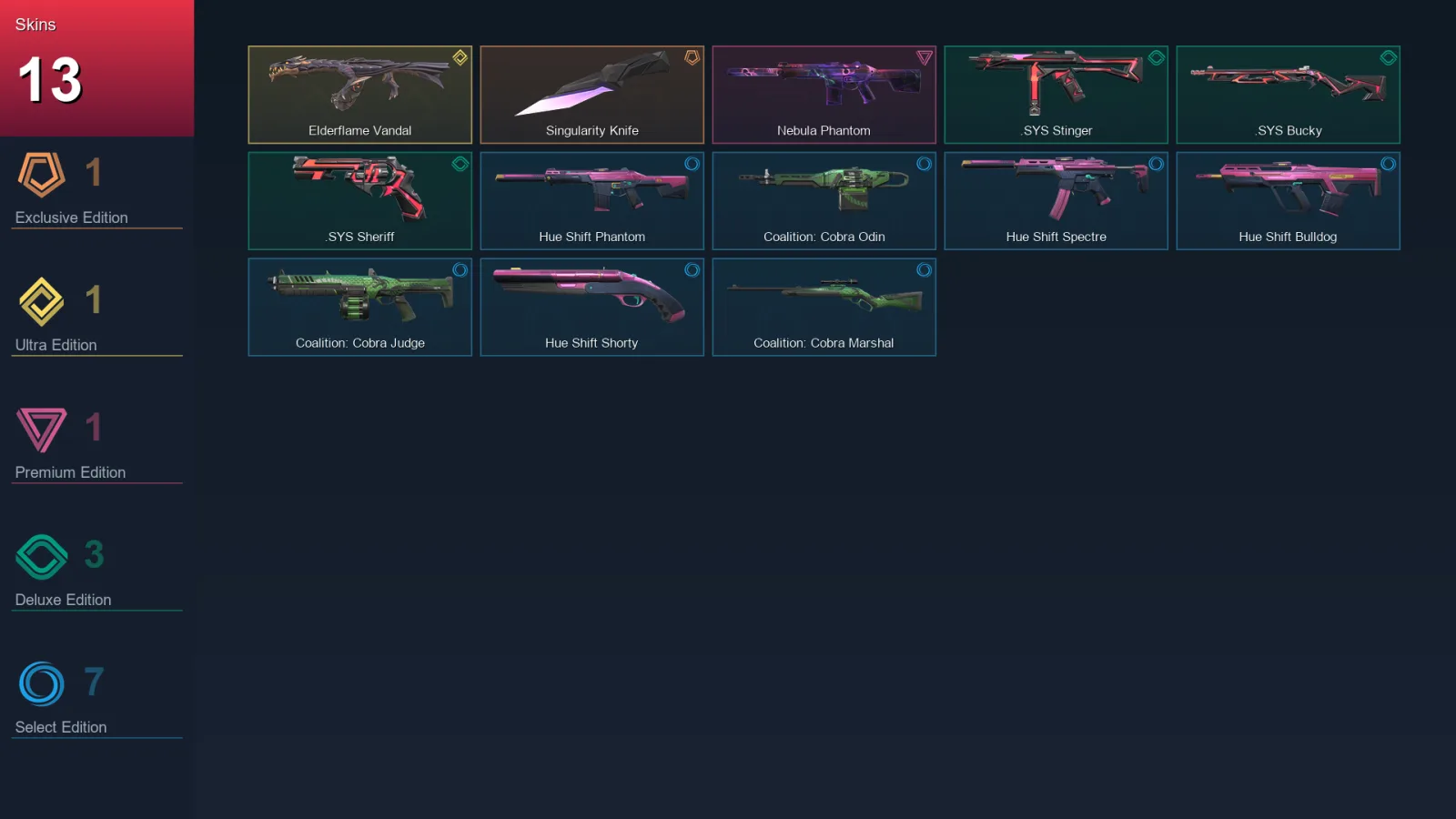 NA | Lv30 | Unranked | 13 Skin | 15 Agent | 15 Buddy