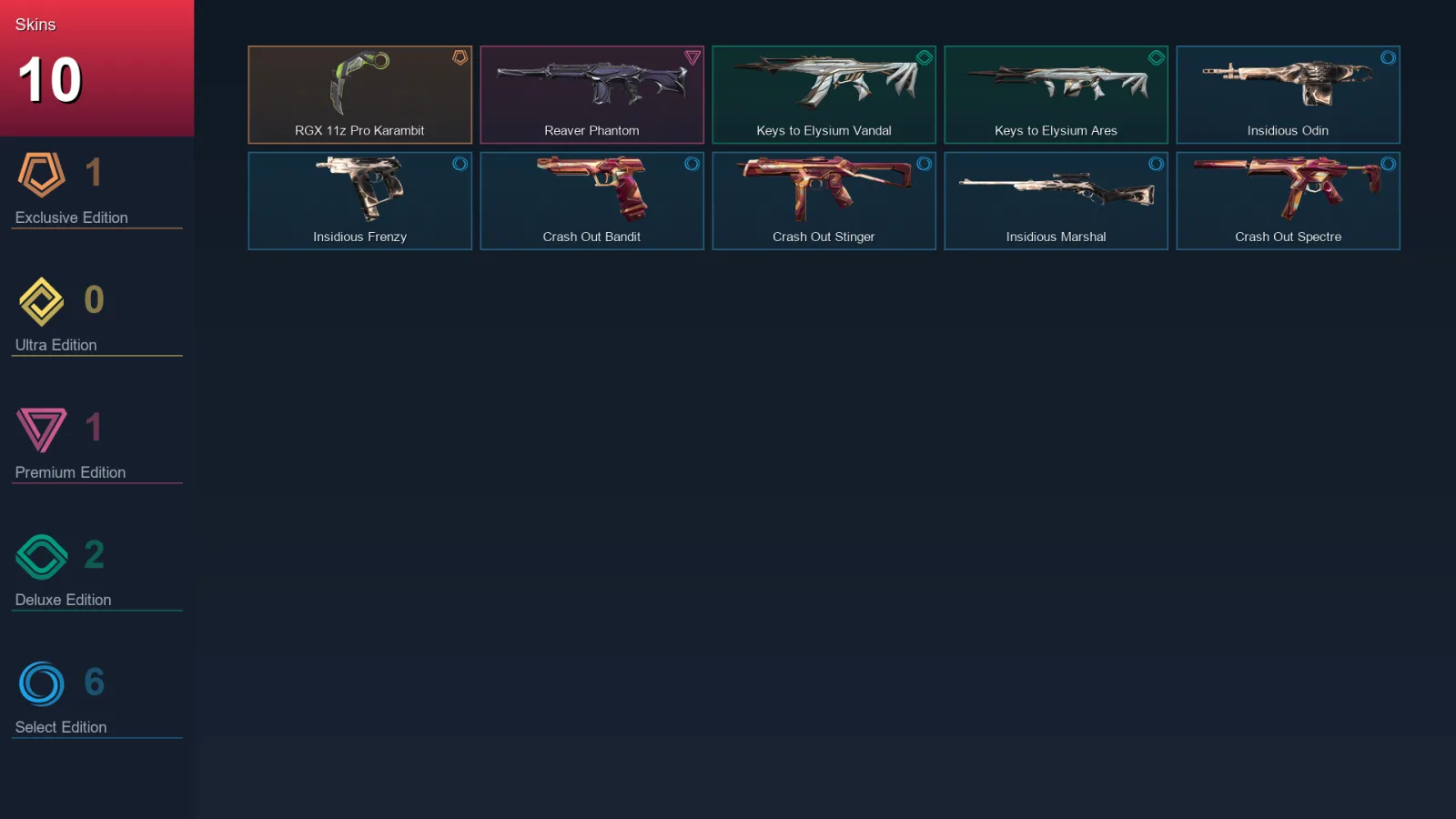 EU | Lv28 | Unranked | 10 Skin | 11 Agent | 13 Buddy